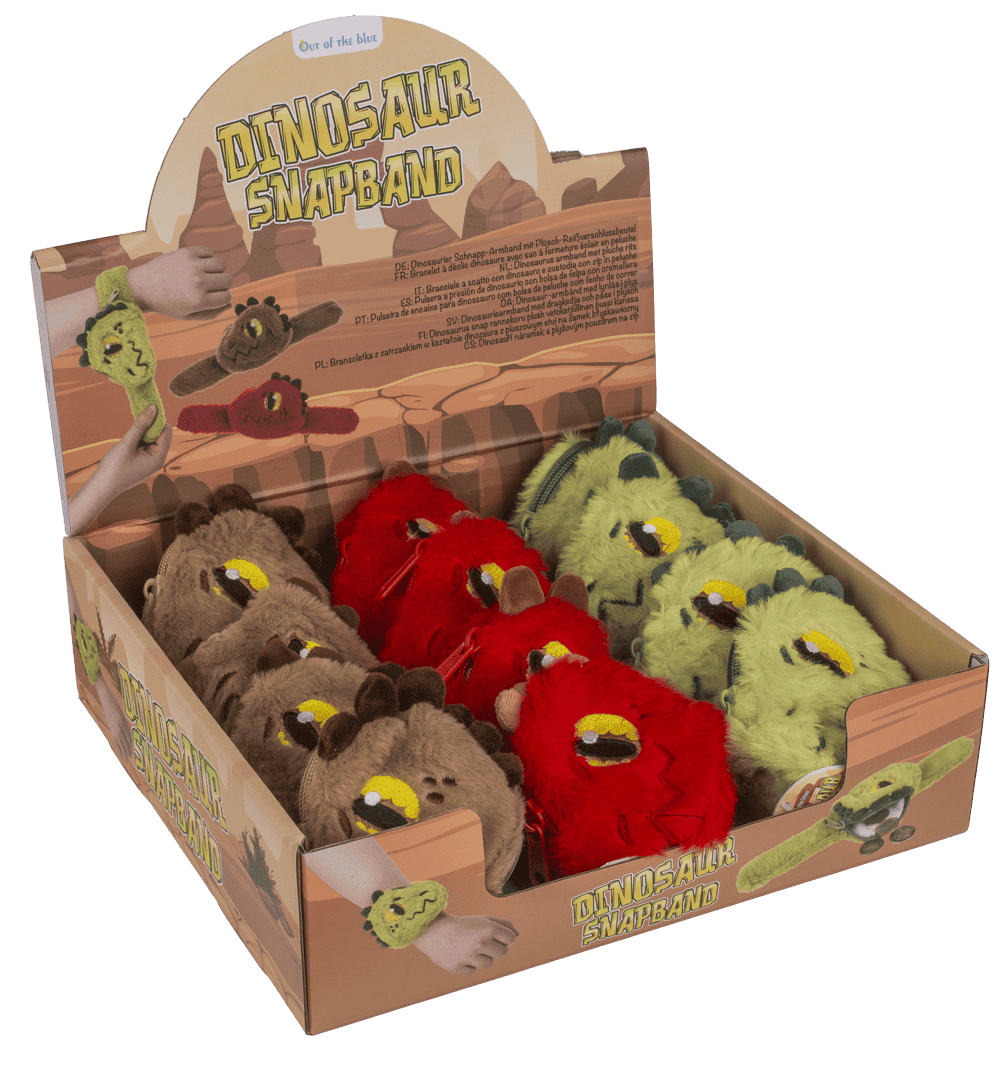 Snapband with plush zipper push,