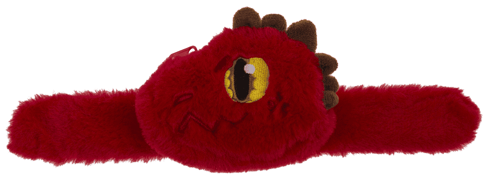 Snapband with plush zipper push,