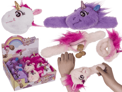 Snapband with plush zipper push,