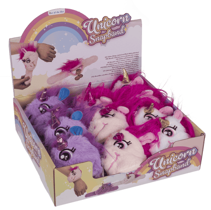 Snapband with plush zipper push,