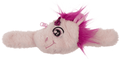 Snapband with plush zipper push,