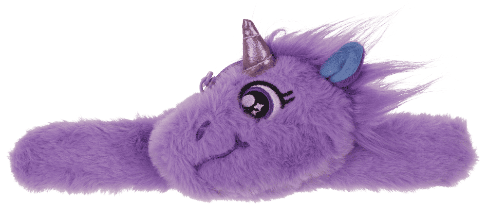 Snapband with plush zipper push,