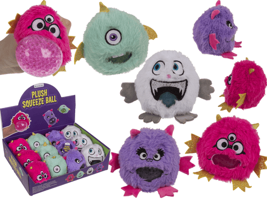 Plush Squeeze Ball, Monster,