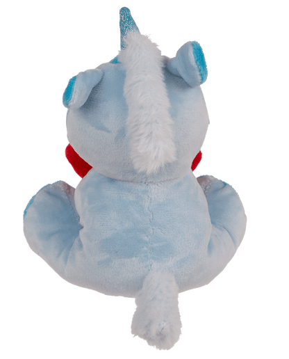 Plush Unicorn with Loveheart, 16 x 11 cm,