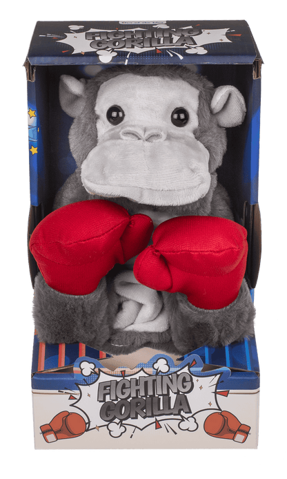 Plush Fighting Gorilla, 22 x 13 cm,