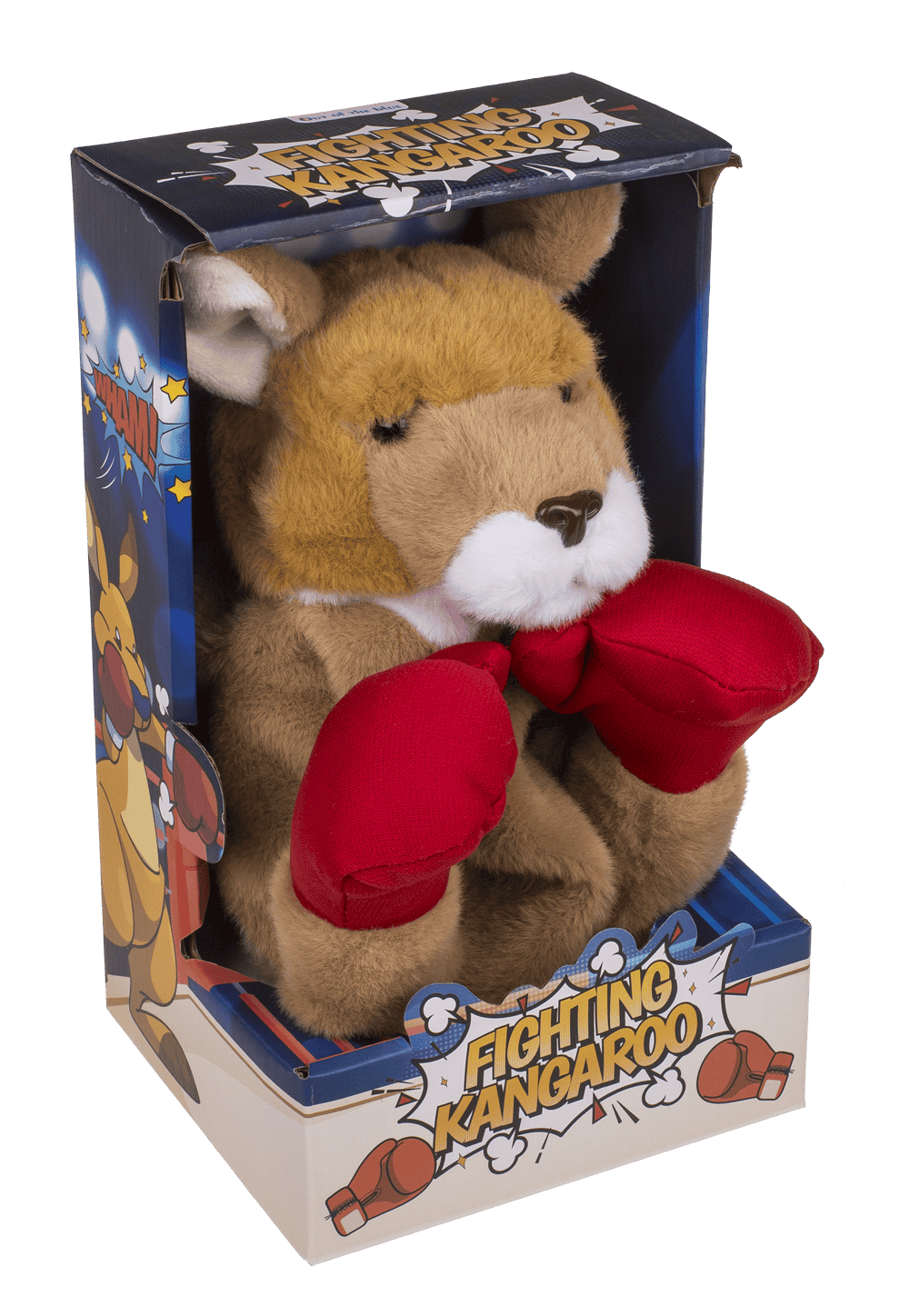 Plush Fighting Kangaroo, 19 x 12 cm,