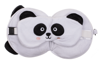 Kids Plush travel pillow with eye mask, Panda,