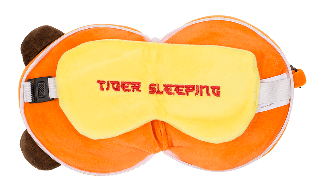 Kids Plush travel pillow with eye mask,