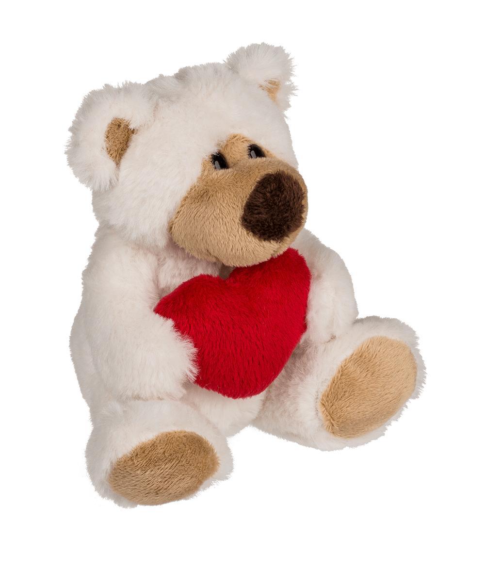 Plush bear with red heart, Big Love,