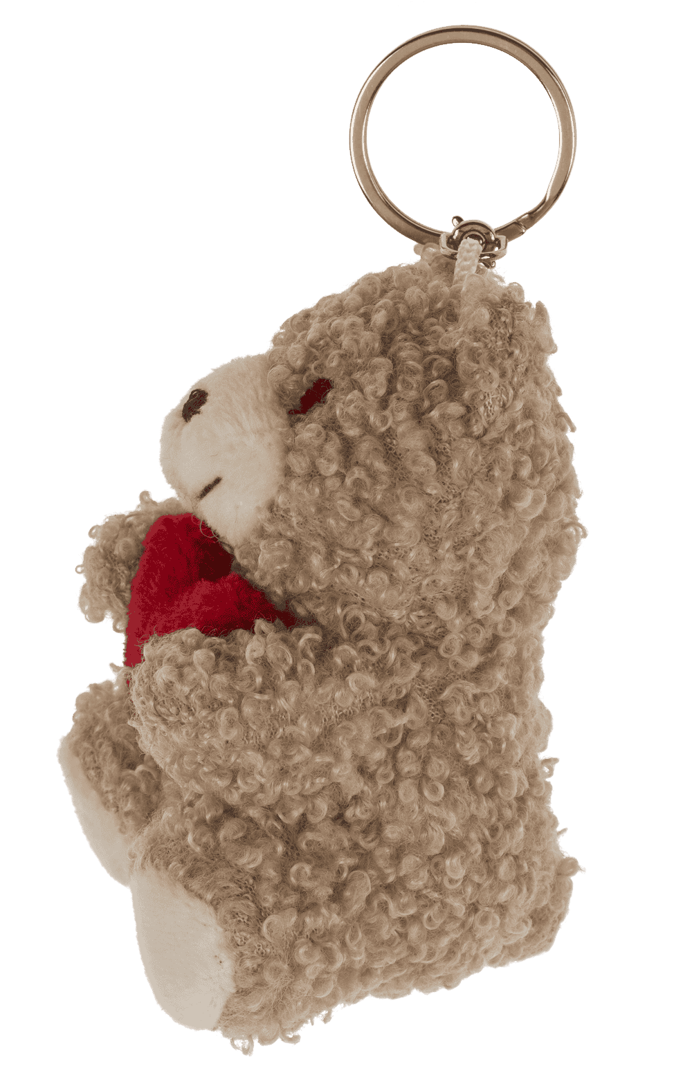 Metal keychain, Plush Bear with Heart,