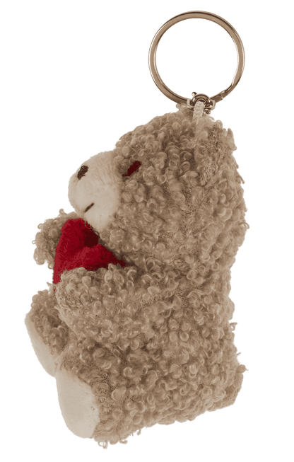 Metal keychain, Plush Bear with Heart,