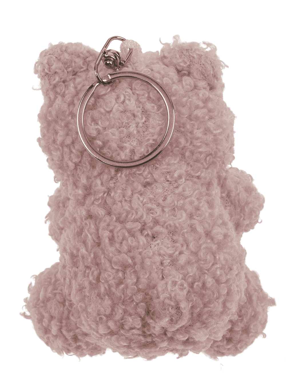 Metal keychain, Plush Bear with Heart,