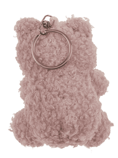 Metal keychain, Plush Bear with Heart,