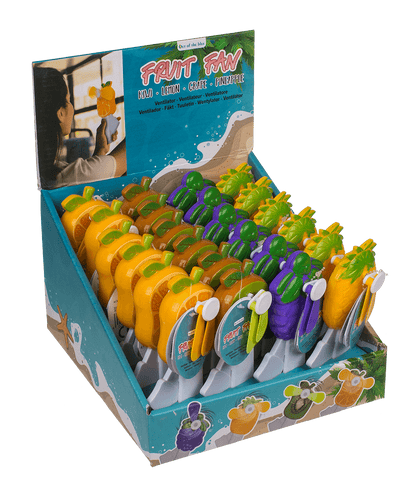 Handheld portable fan, Fruits, approx. 7 x 13,5