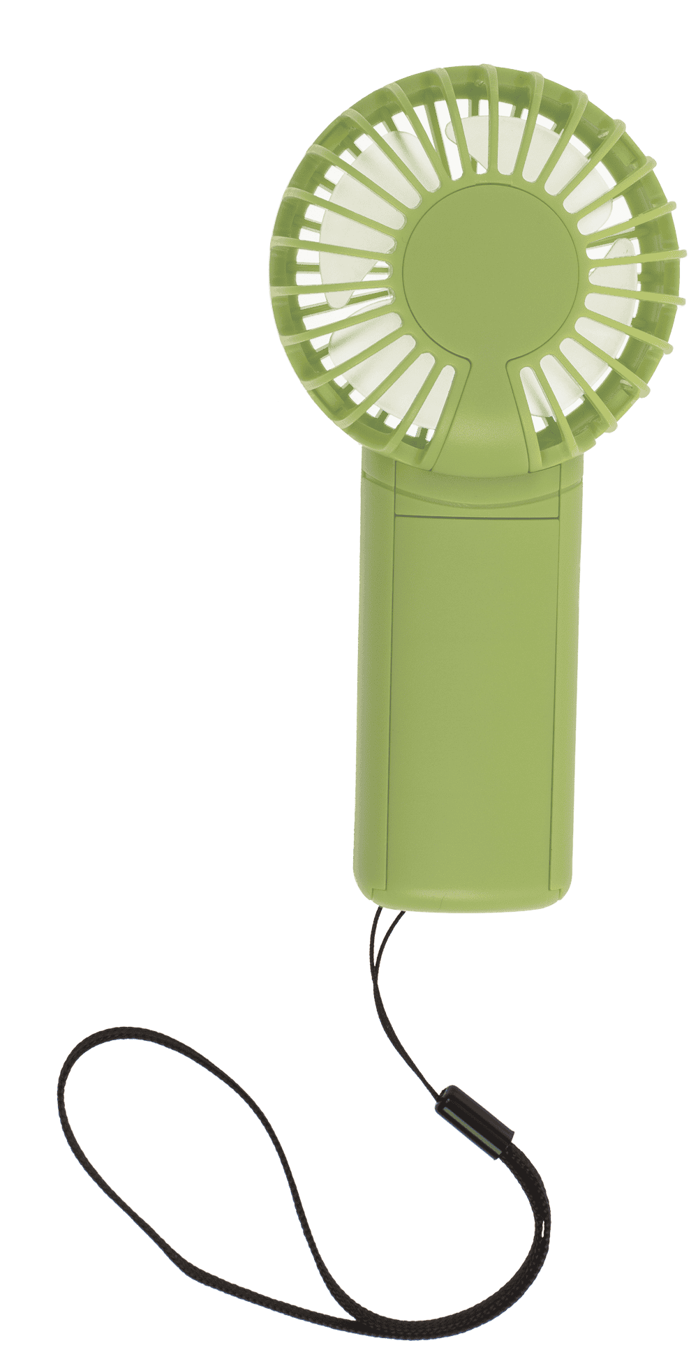 Fan with lanyard, 6 x 3.5 x 12.5 cm,