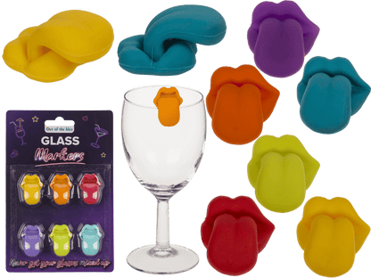 Glass marker, approx. 1,4 x 1 cm, silicone,