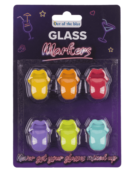 Glass marker, approx. 1,4 x 1 cm, silicone,