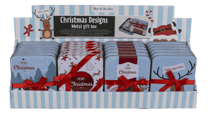 Metal gift box, Merry Christmas,