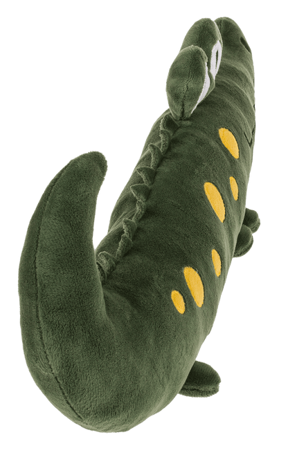 Plush cushion, crocodile,