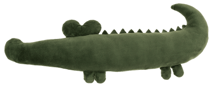 Plush cushion, crocodile,
