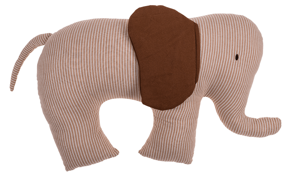 Plush cushion, elephant,