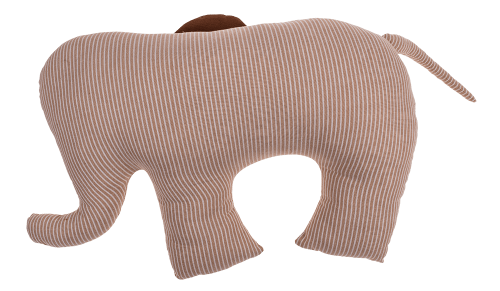 Plush cushion, elephant,