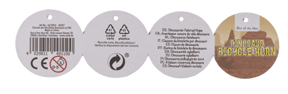 Bicycle Horn, Dinosaur, 11,5 cm,