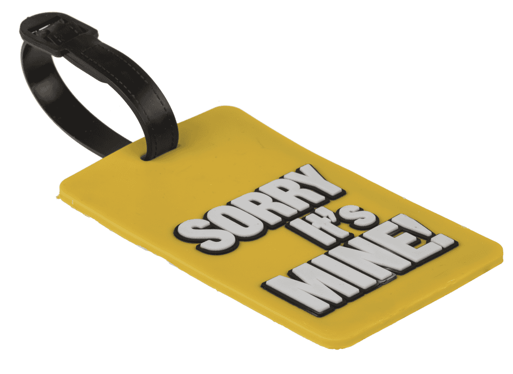 Luggage tags with English slogans,