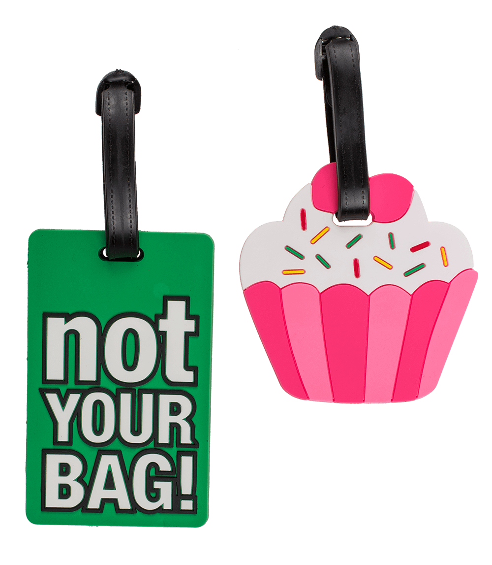 Plastic luggage tags, Fancy Collection,