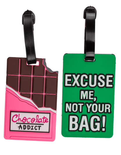 Plastic luggage tags, Fancy Collection,