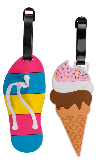 Plastic luggage tags, Fancy Collection,