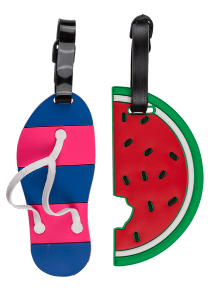 Plastic luggage tags, Fancy Collection,