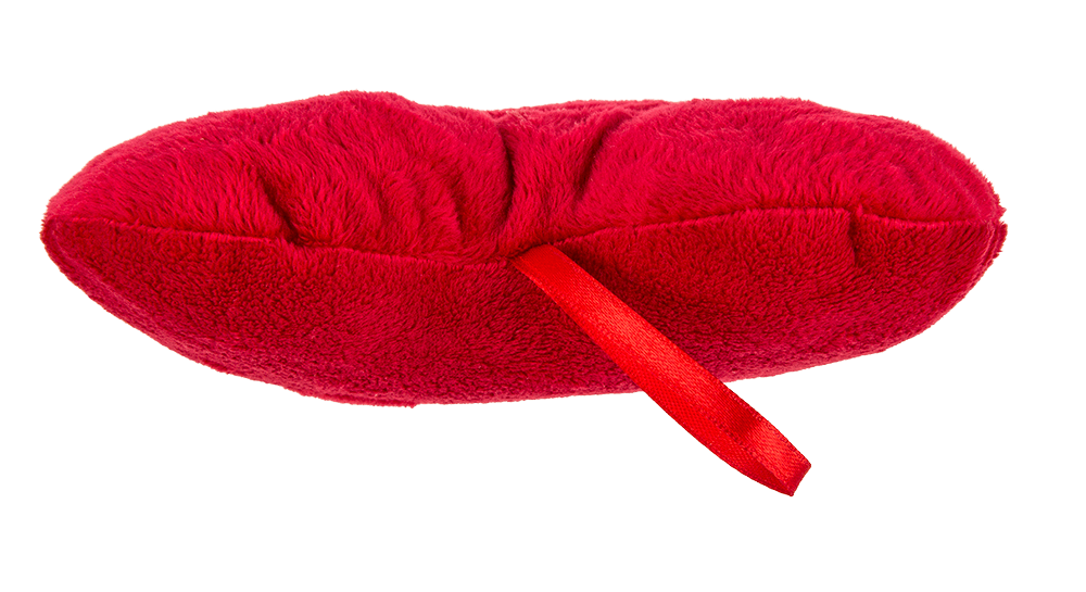 Red  plush heart, I love you,