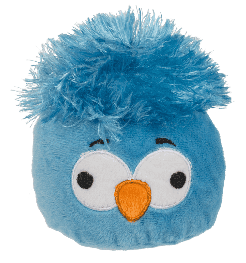 Whacky birds bean bags, 11 cm,