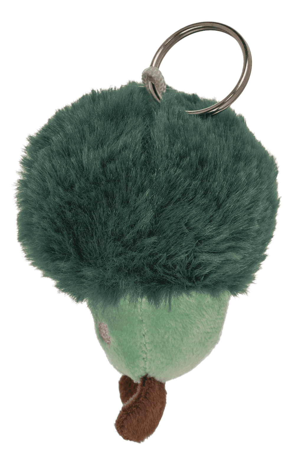 Metal keychain, plush vegetable,