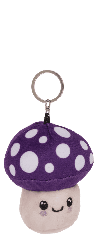 Metal keychain, Kawaii Mushroom,