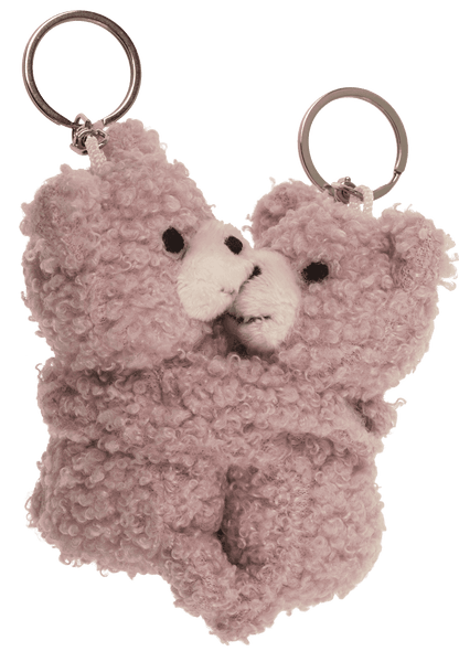 Metal keychain, Bears Hugging,