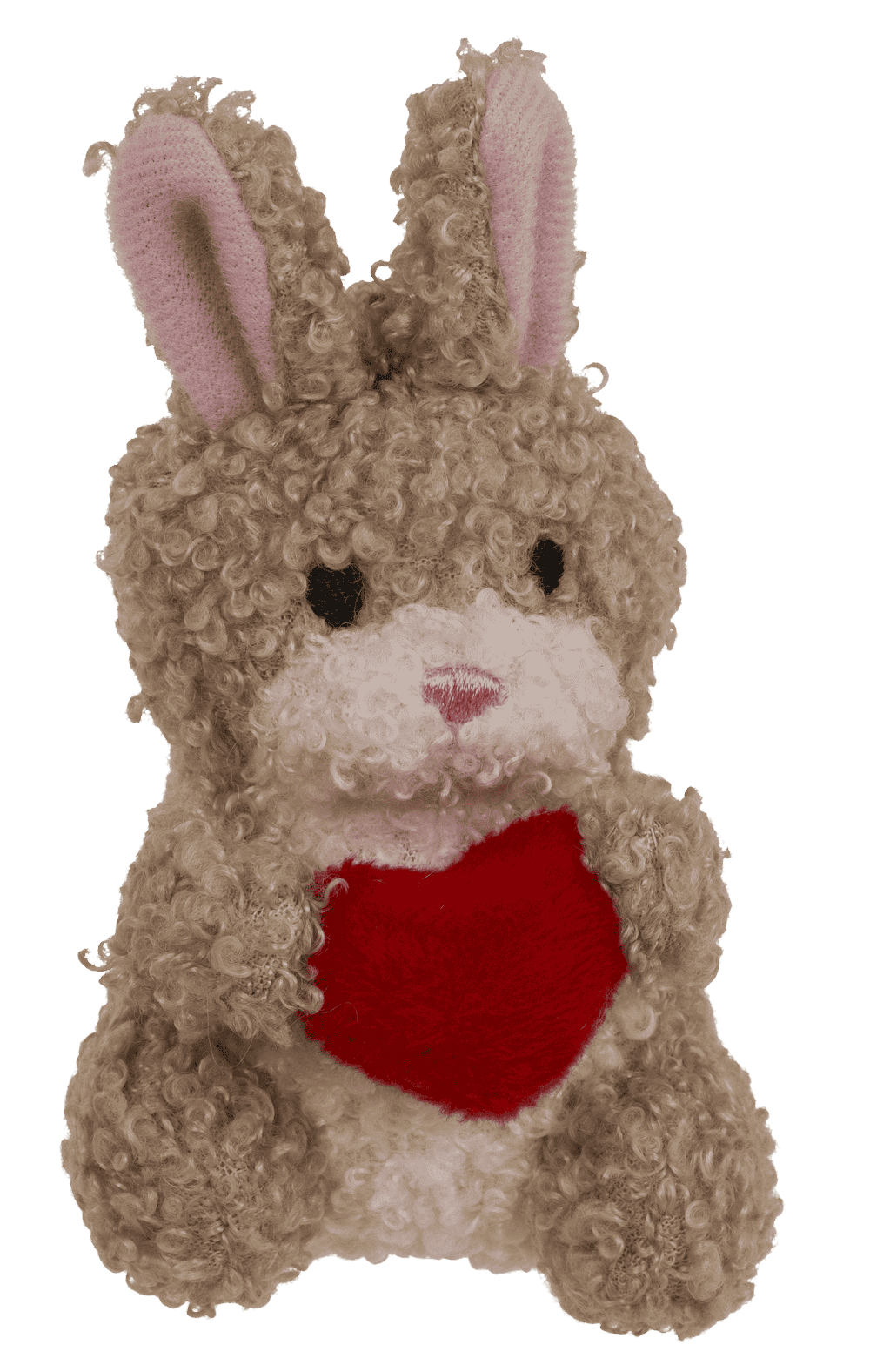 Metal keychain, rabbit with heart,