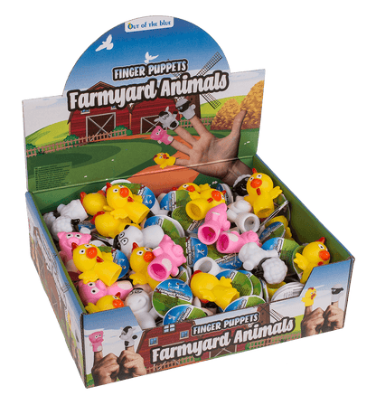 Finger puppet, Farmyard animals, 6-8 cm,