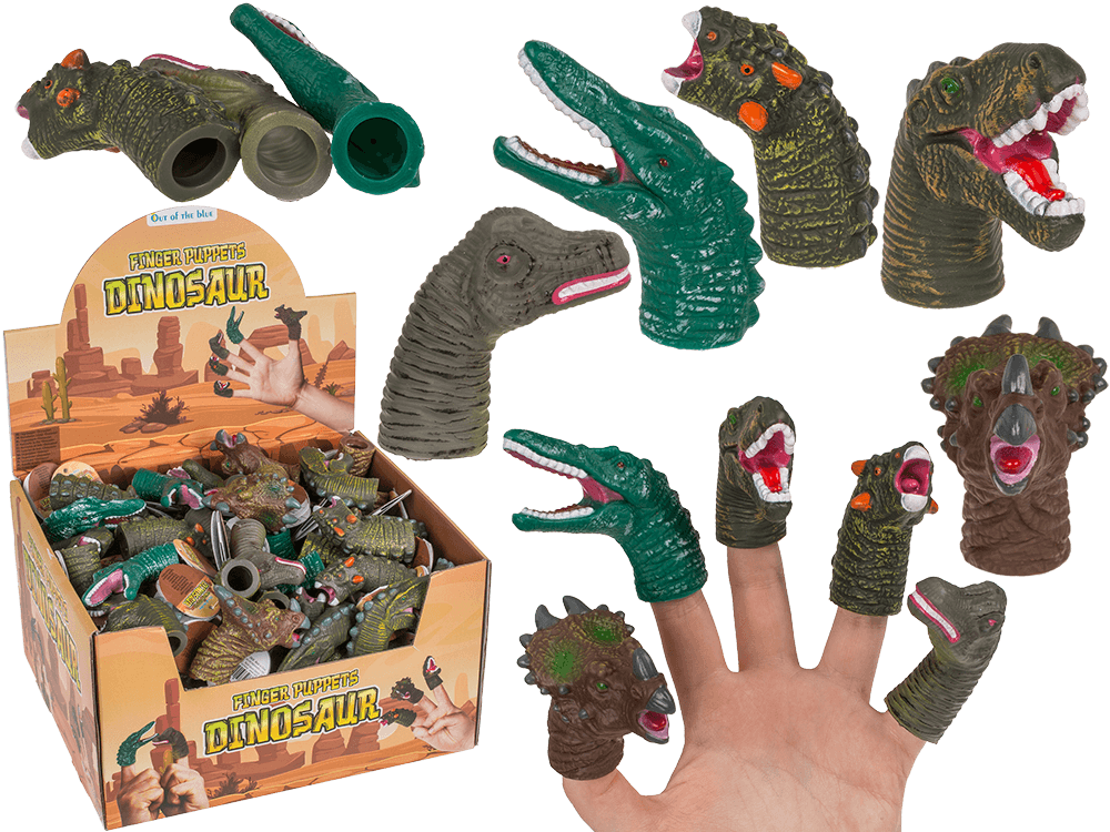Finger puppet, Dinisaur, 6-8 cm,