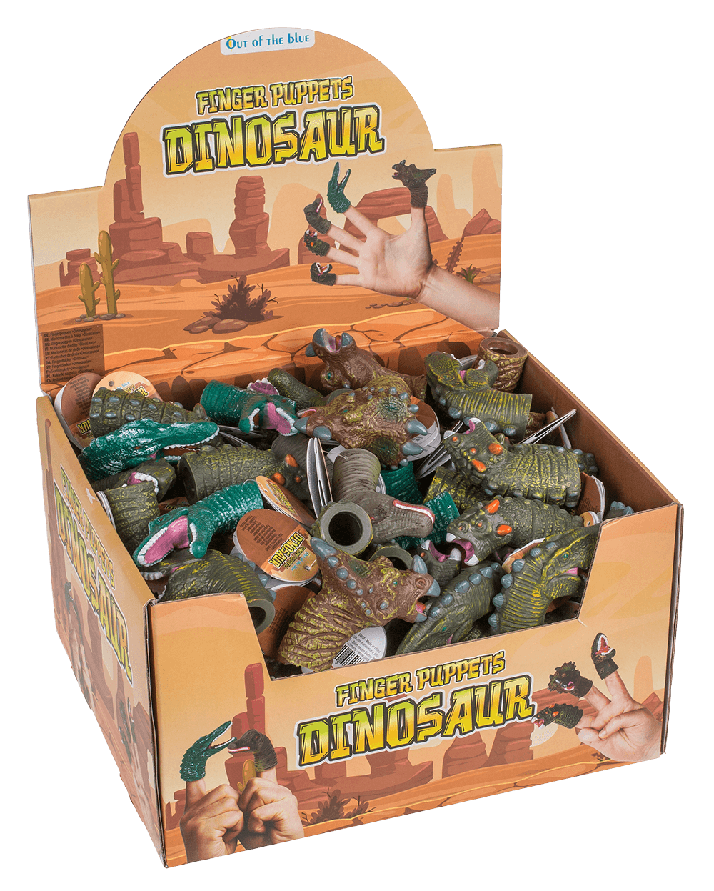 Finger puppet, Dinisaur, 6-8 cm,