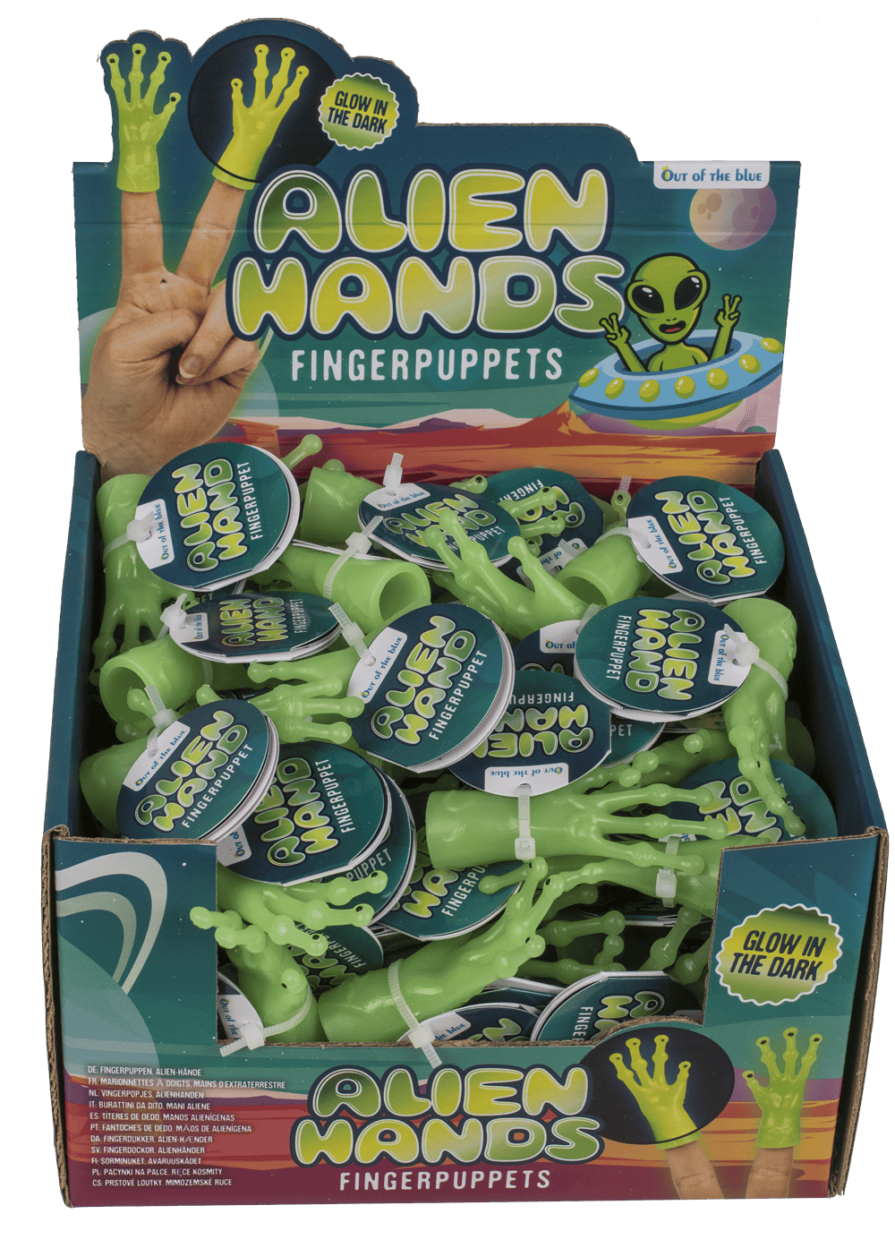 Finger puppet, Alien-Hands, Glow in the Dark,