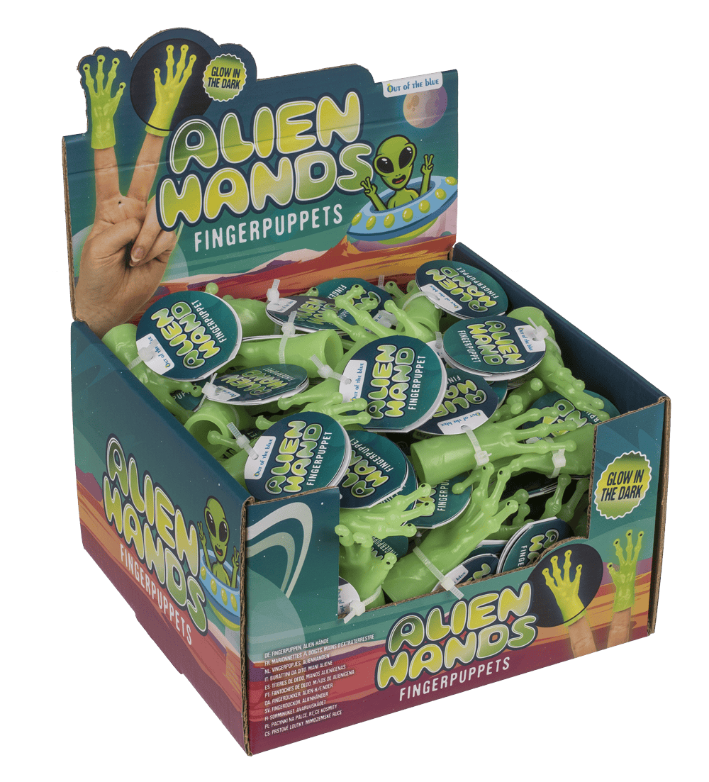 Finger puppet, Alien-Hands, Glow in the Dark,