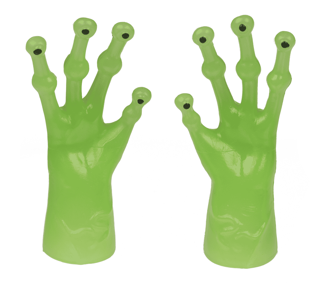 Finger puppet, Alien-Hands, Glow in the Dark,