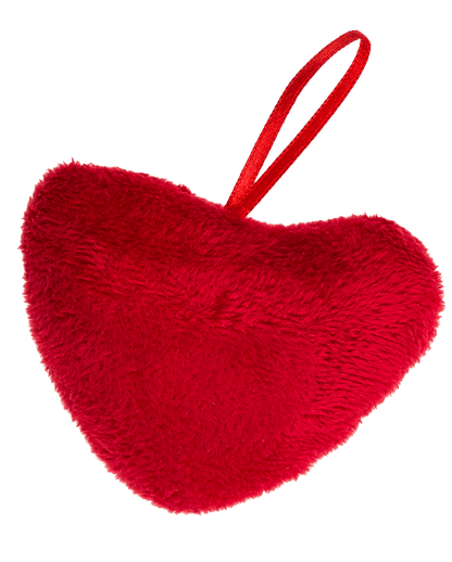 Red plush heart, I love you,