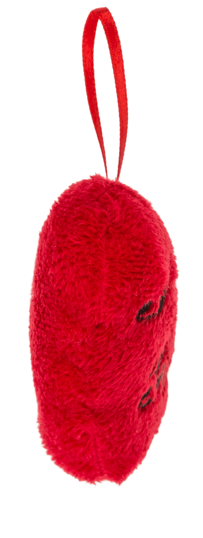 Red plush heart, I love you,
