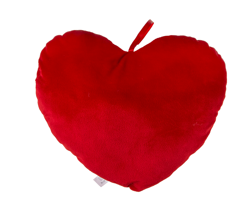 Red plush heart, I love you,