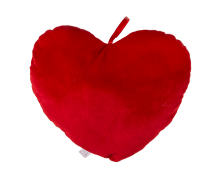 Red plush heart, I love you,