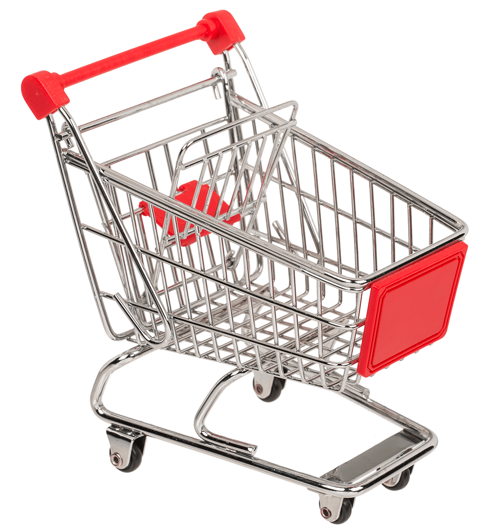 Metal mini shopping trolley,