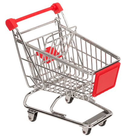 Metal mini shopping trolley,